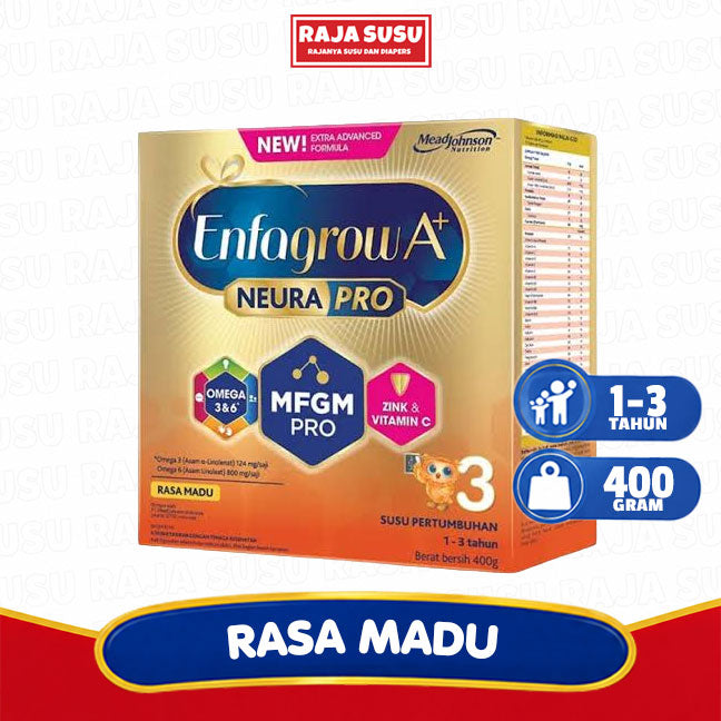 ENFAGROW A+ 3 MADU 400 GR