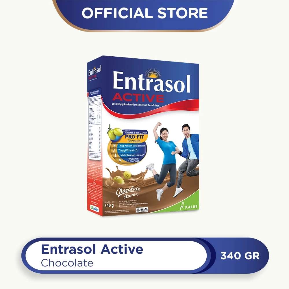 ENTRASOL ACTIVE COKLAT 340 GR