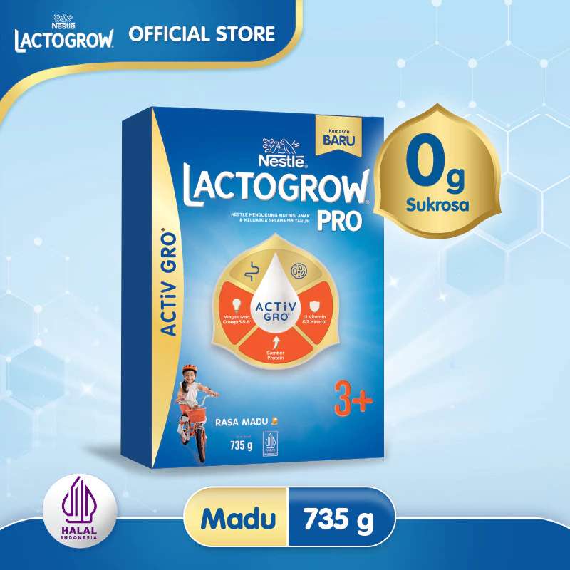 LACTOGROW PRO 3+ MADU 735GR