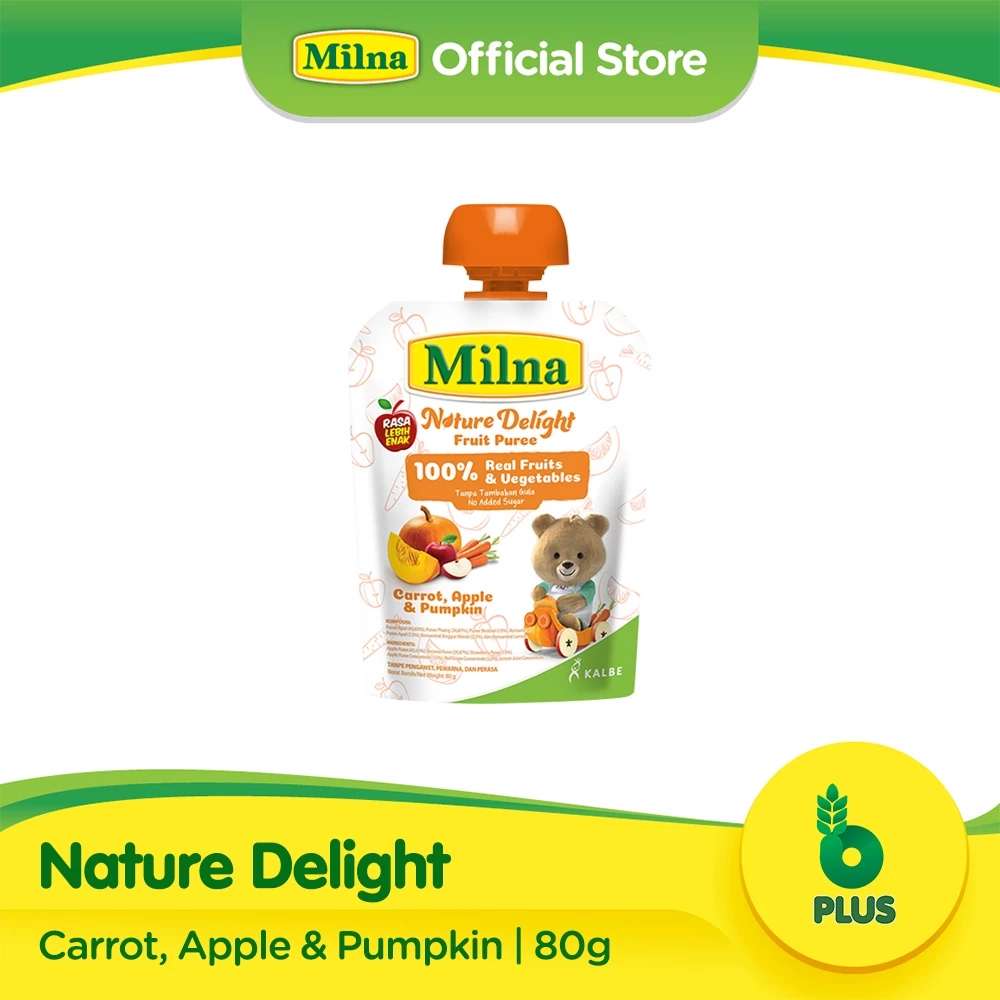 MILNA NATURE DELIGHT CARROT APPLE & PUMPKIN 80 GR