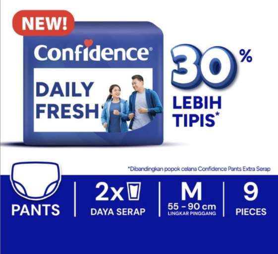 CONFIDENCE PANTS DAILY FRESH M9