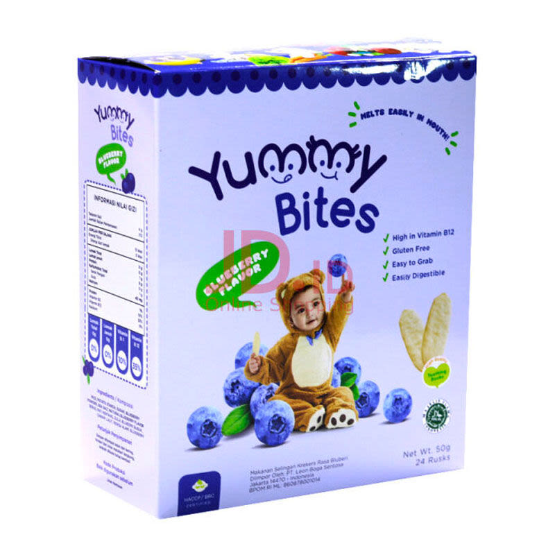 YUMMY BITES BLUEBERRY 50 GR