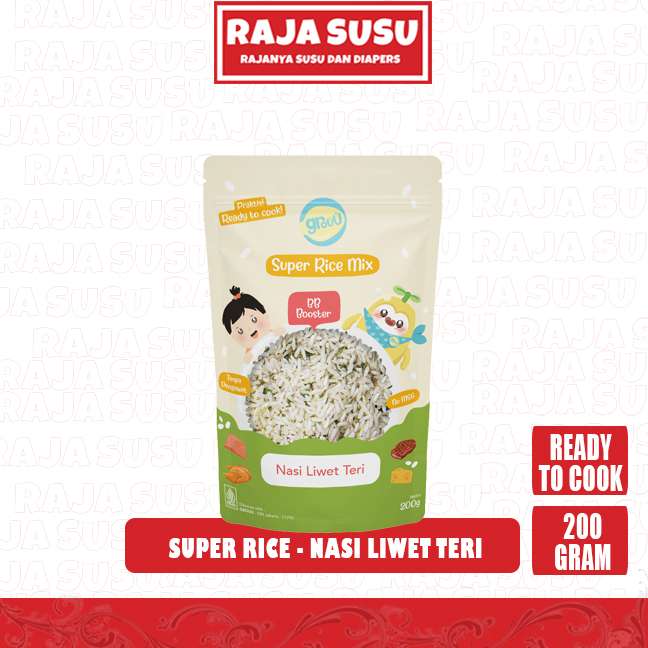 GROUU SUPER RICE MIX NASI LIWET TERI 200GR