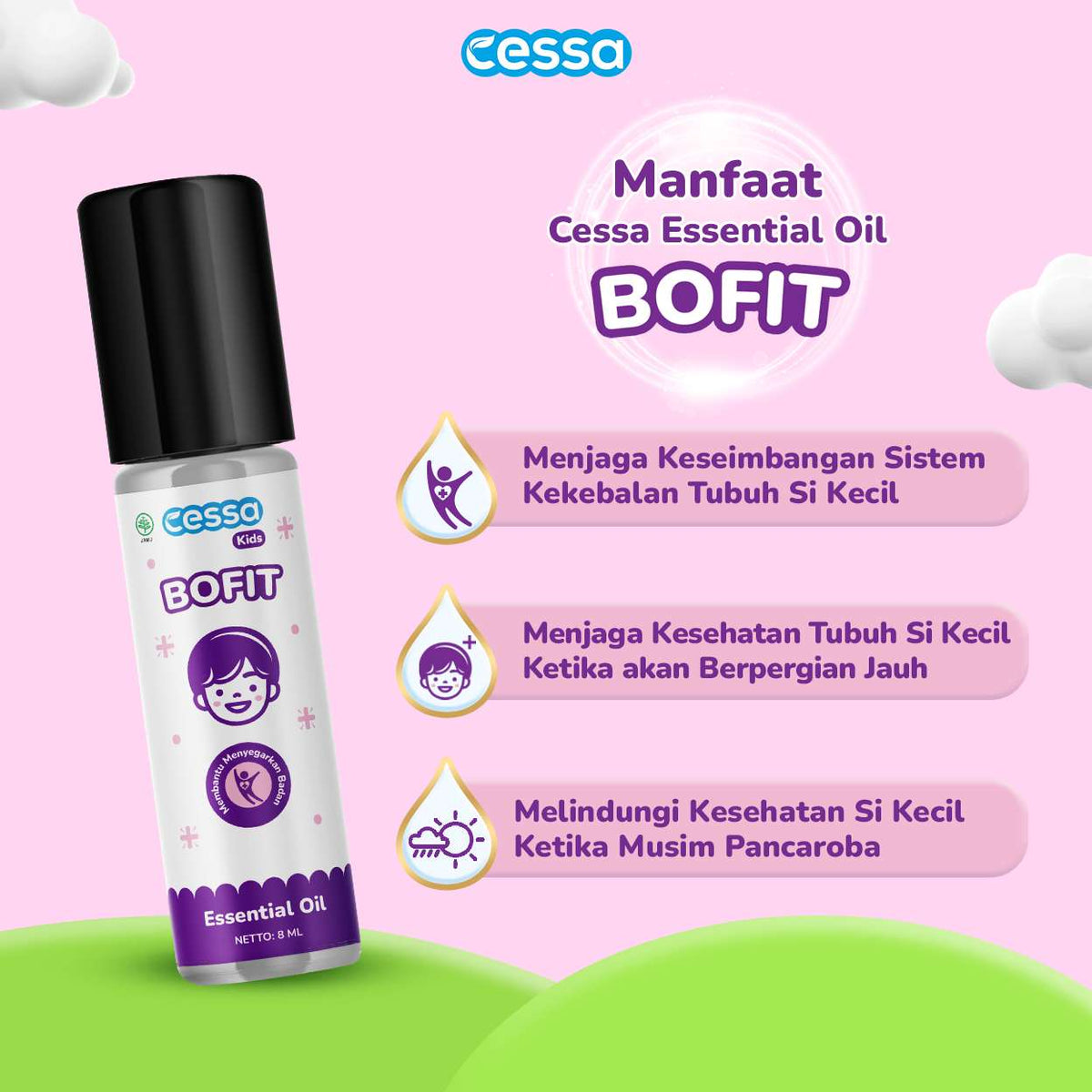 CESSA KIDS BOOFIT UNGU 8 ML