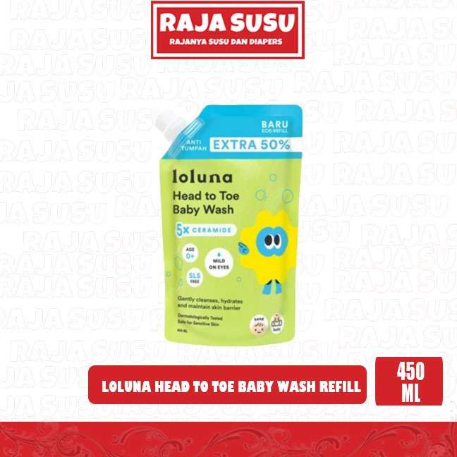 LOLUNA HEAD TO TOE WASH REFFIL 450ML