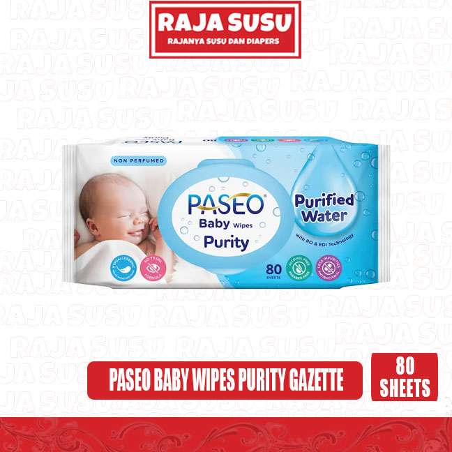 PASEO BABY WIPES PURITY GAZETTE 80'S