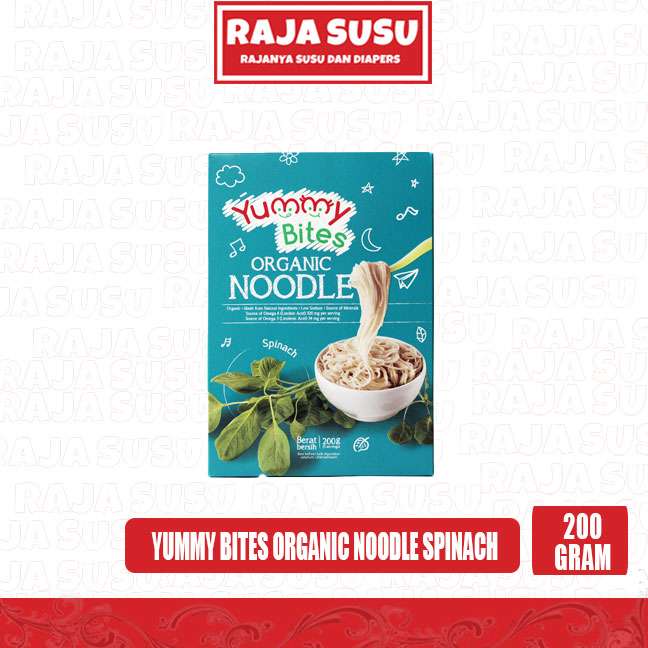 YUMMY BITES ORGANIC NOODLE SPINACH 200 GR