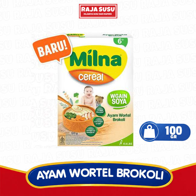 MILNA WGAIN SOYA 6+ AYAM WORTEL BROKOLI 120GR