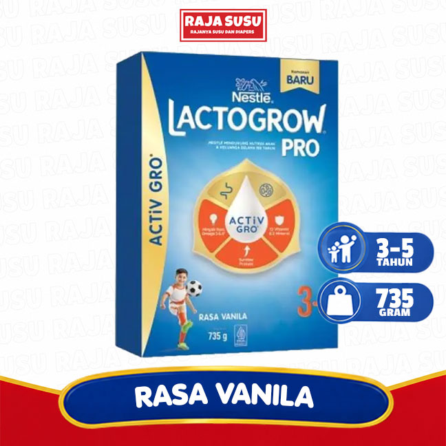 LACTOGROW PRO 3+ VANILA 735GR