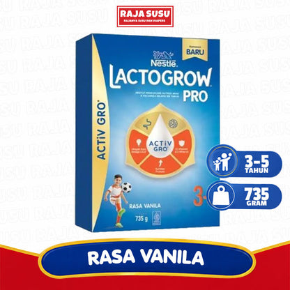 LACTOGROW PRO 3+ VANILA 735GR