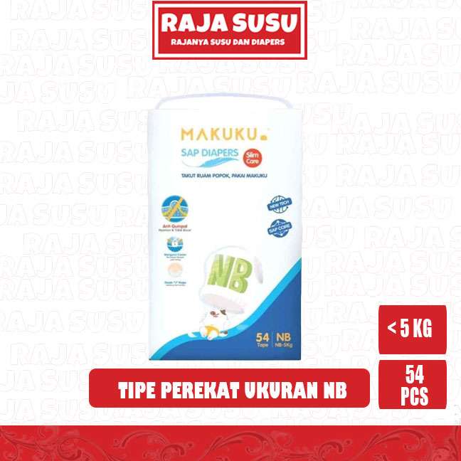 MAKUKU SAP DIAPERS SLIM CARE TAPE NB54