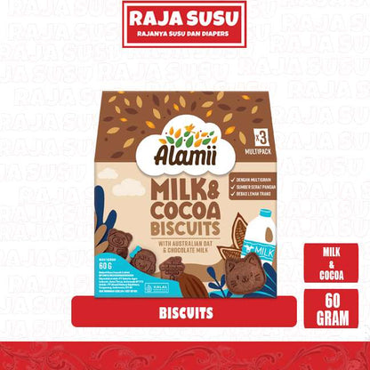 ALAMII BISCUITS MILK & COCOA 60GR