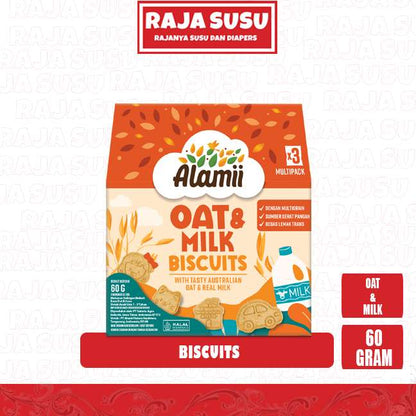 ALAMII BISCUITS OAT & MILK 60GR NEW