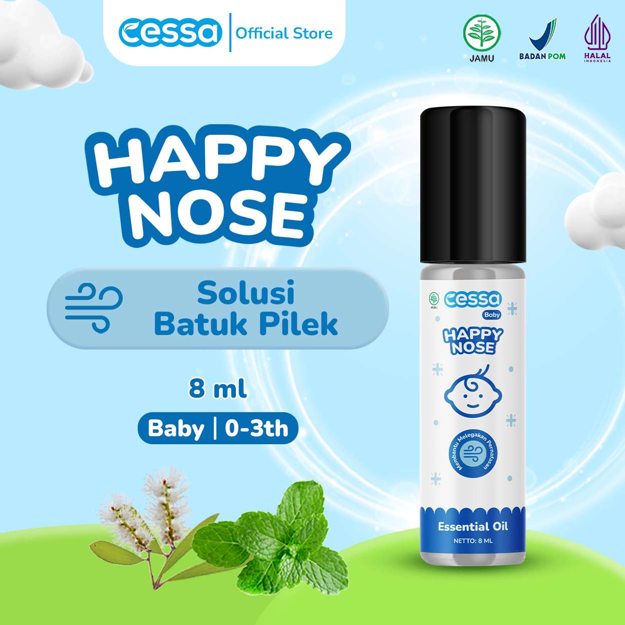 CESSA BABY HAPPY NOSE BIRU 8 ML