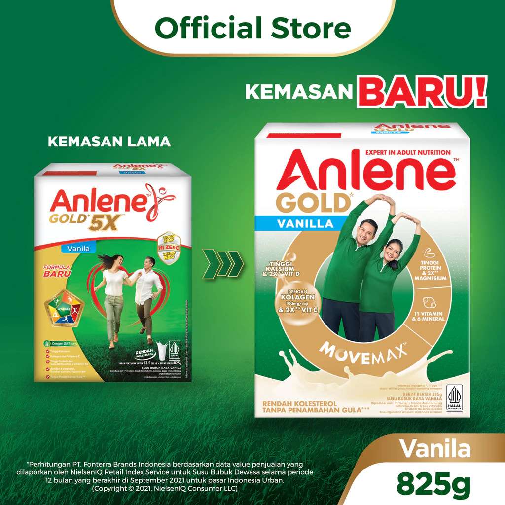 ANLENE GOLD VANILA 825GR