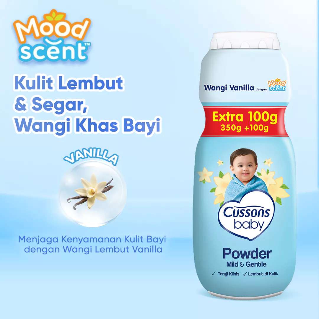 CUSSONS-BABY POWDER MILD & GENTLE 350 GR + 150 GR