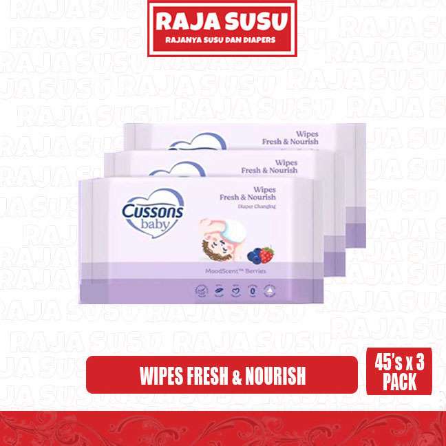 CUSSONS BABY WIPES FRESH NRSH UNGU 45'S