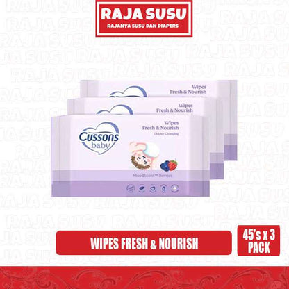 CUSSONS BABY WIPES FRESH NRSH UNGU 45'S