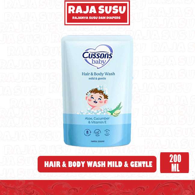 CUSSONS-BABY HAIR & BODY WASH MILD & GENTLE 200ML