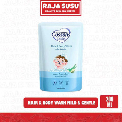 CUSSONS-BABY HAIR & BODY WASH MILD & GENTLE 200ML