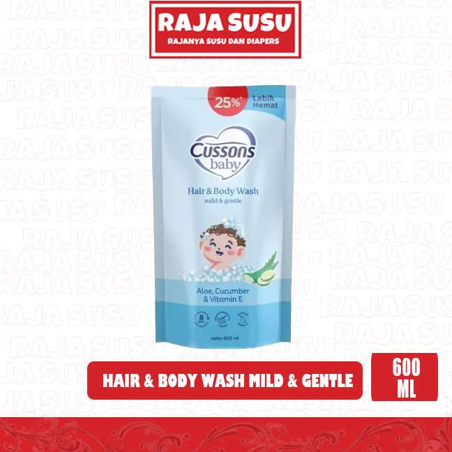 CUSSONS-BABY HAIR & BODY WASH MILD & GENTLE 600+150 GR