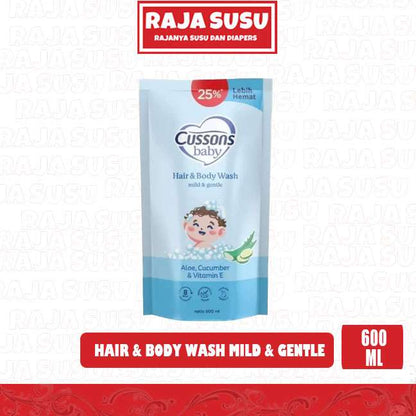 CUSSONS-BABY HAIR & BODY WASH MILD & GENTLE 600+150 GR