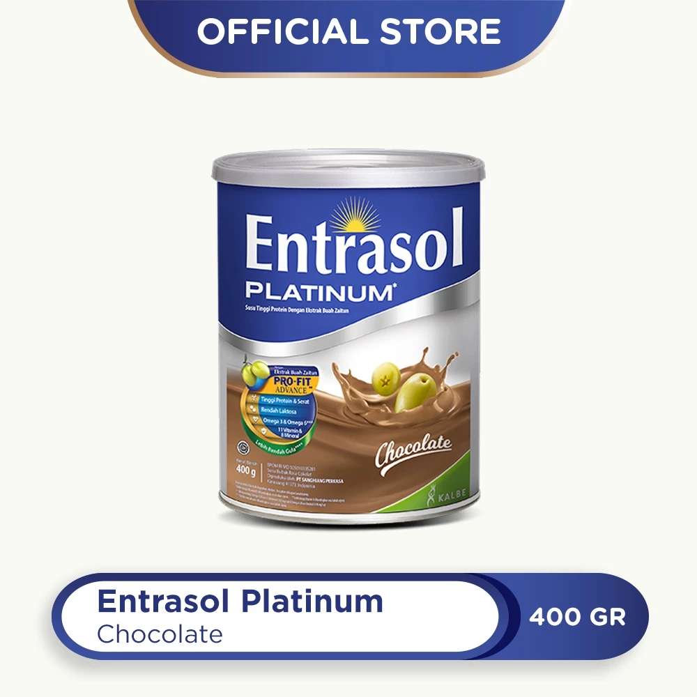 ENTRASOL SENIOR PLATINUM COKELAT 400 GR