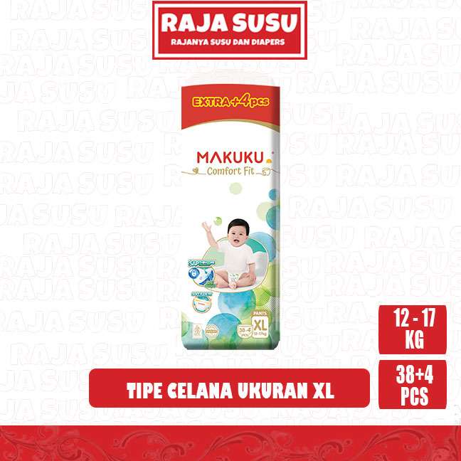 MAKUKU AIR DIAPERS COMFORT FIT PANTS XL38+4