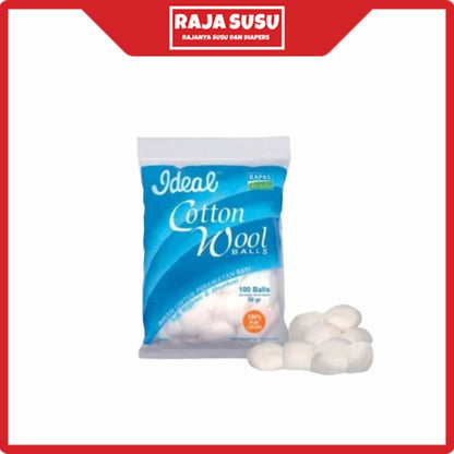 IDEAL COTTON WOOL BALLS 50GR
