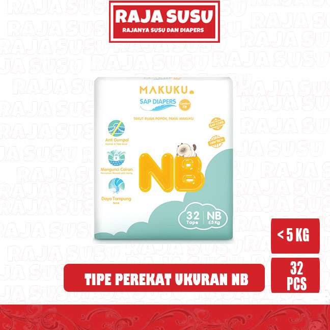 MAKUKU AIR DIAPERS COMFORT FIT NB32