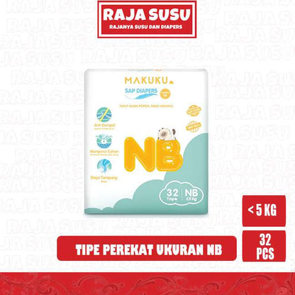 MAKUKU AIR DIAPERS COMFORT FIT NB32