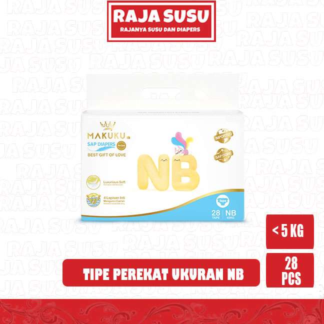 MAKUKU SAP DIAPERS PRO CARE TAPE NB28
