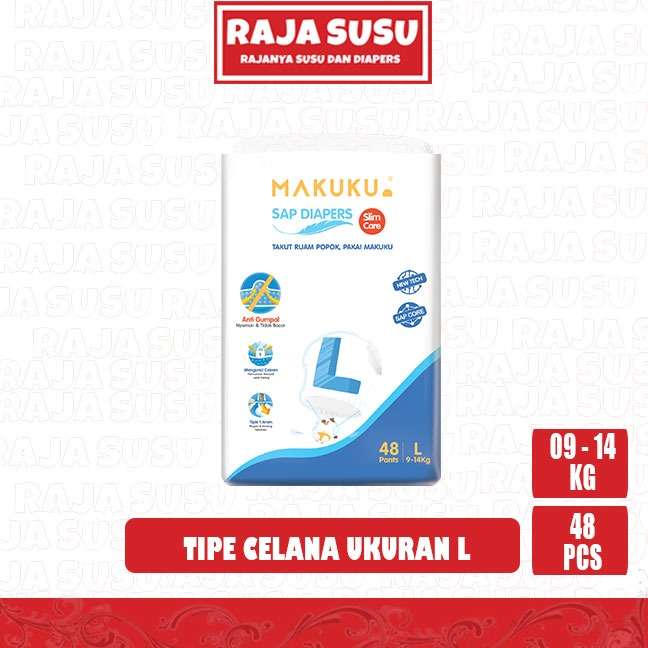 MAKUKU SAP DIAPERS SLIM CARE PANTS L48