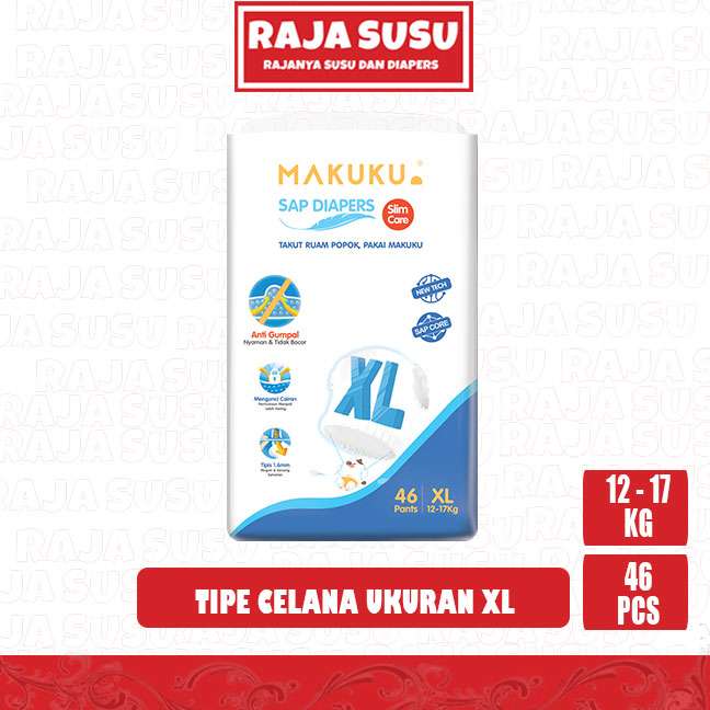 MAKUKU SAP DIAPERS SLIM CARE PANTS XL46