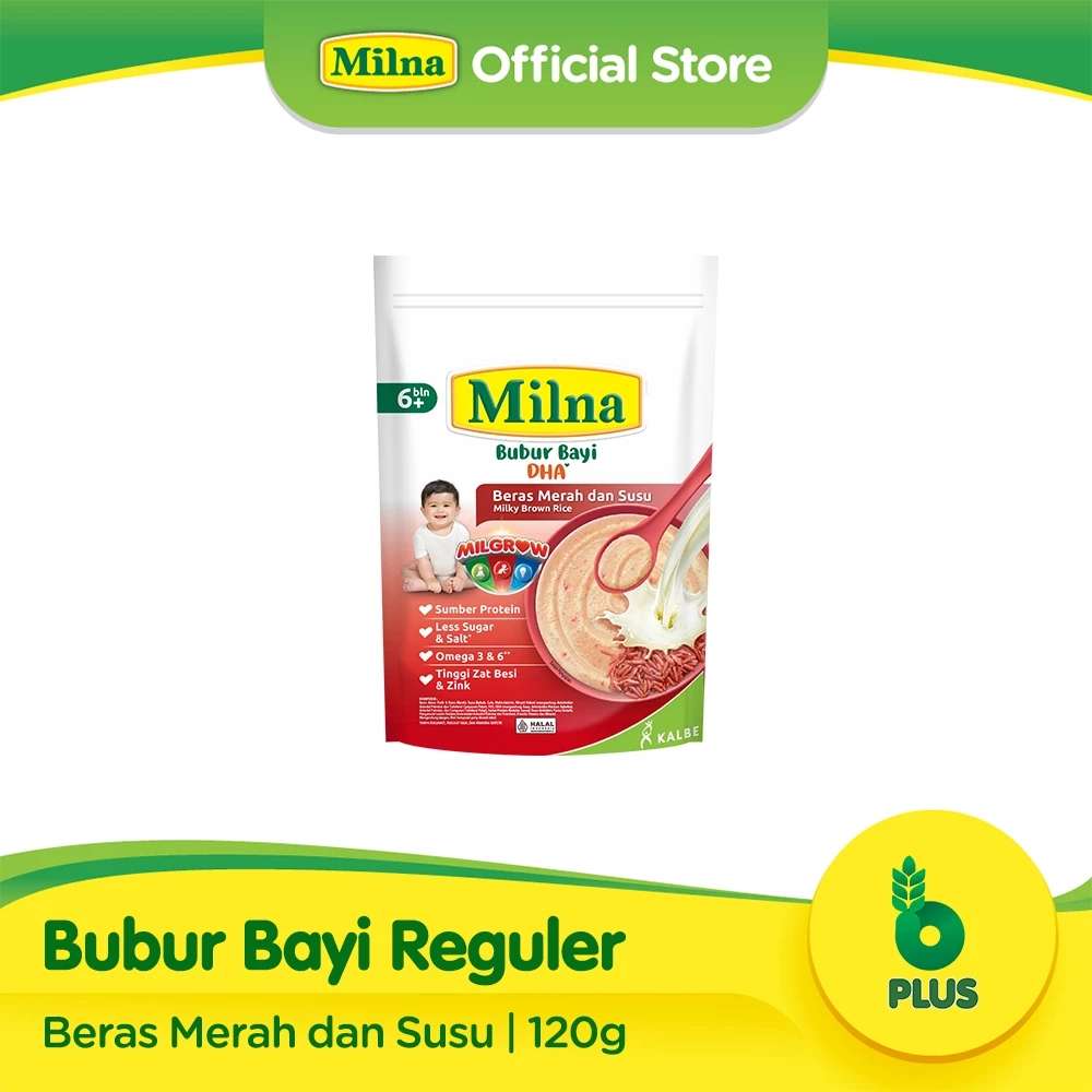 MILNA 6+ BUBUR BERAS MERAH 120GR