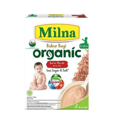 MILNA 6+ BUBUR ORGANIC BERAS MERAH 120 GR