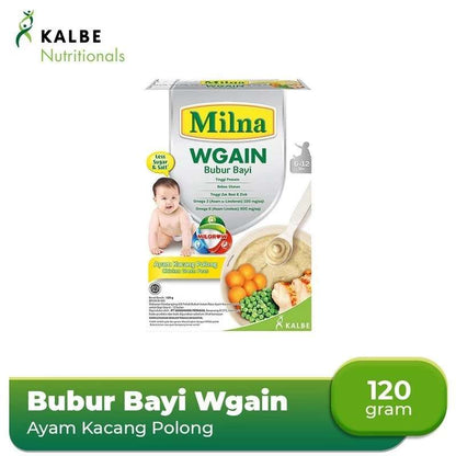 MILNA 6+ BUBUR KHUSUS AYAM KACANG POLONG 120 GR