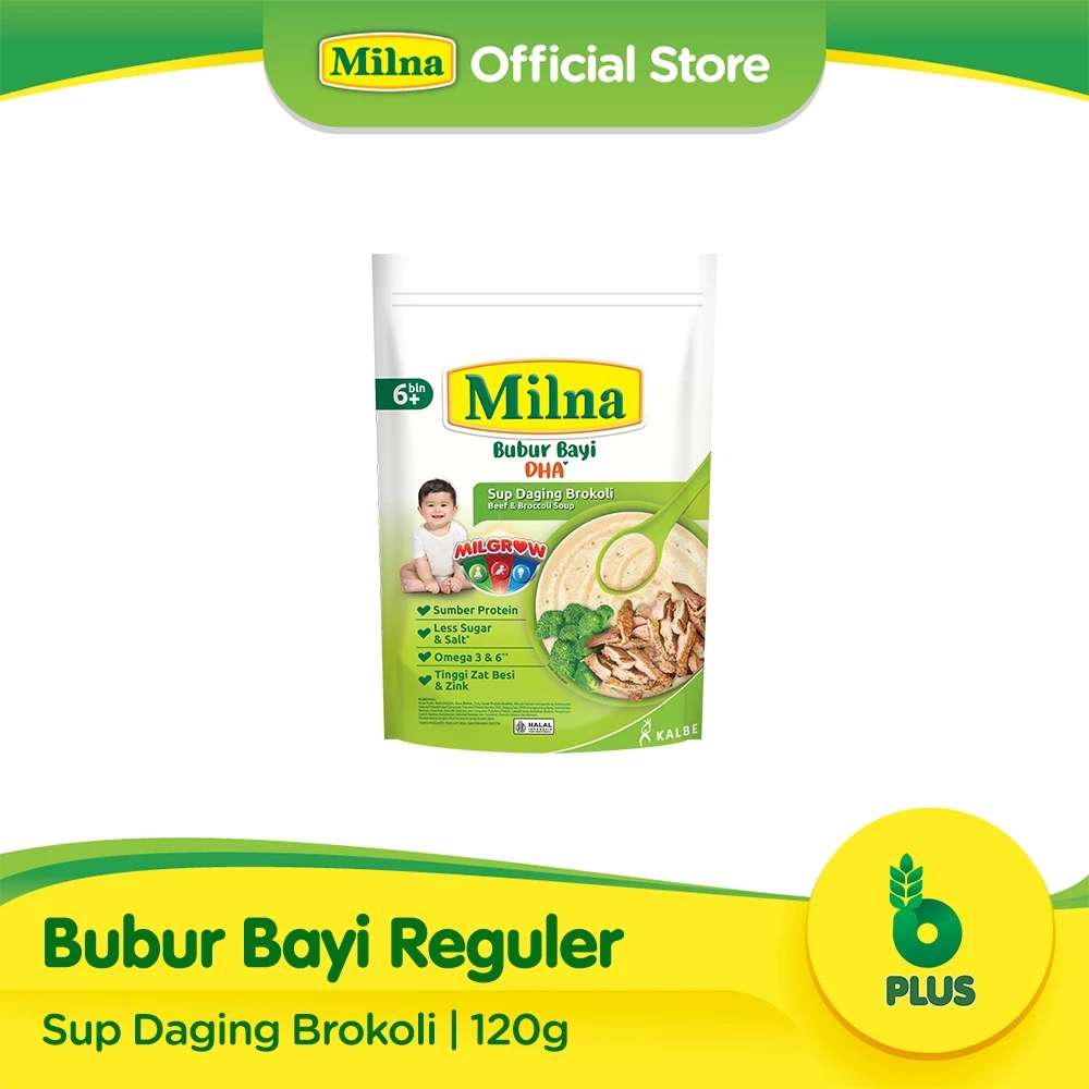 MILNA 6+ BUBUR SUP DAGING BROKOLI 120 GR