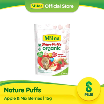 MILNA NATURE ORGANIC PUFFS APPLE MIX BERRIES