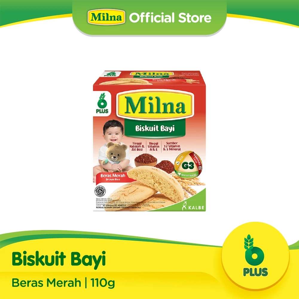 MILNA BISKUIT RASA BERAS MERAH 110GR