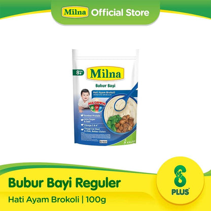 MILNA 8+ BUBUR TUMIS HATI AYAM BROKOLI 100 GR