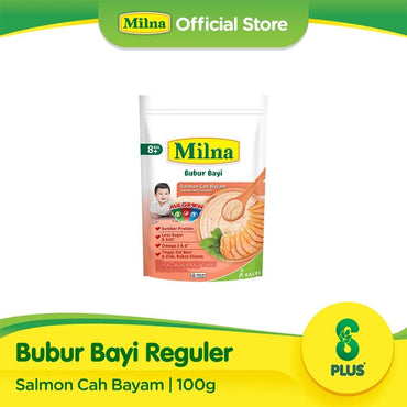 MILNA BUBUR 8+ SALMON BAYAM 100 GR