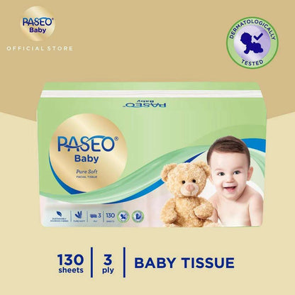 PASEO BABY PURE FACIAL SOFT PACK 130 SHEETS
