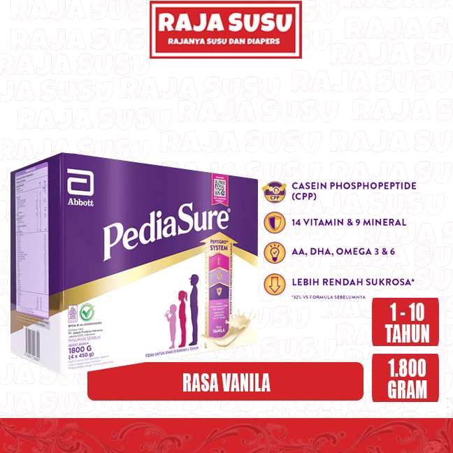 PEDIASURE VANILA 1800 GR (4X450 GR)