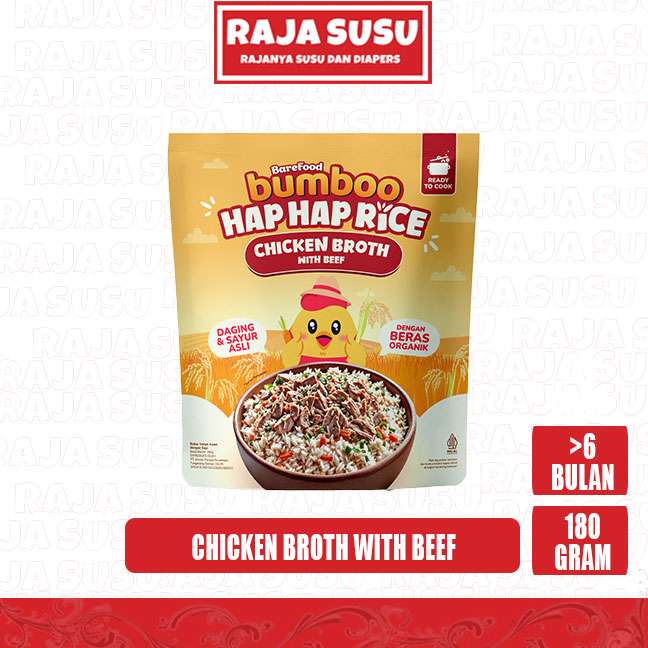 BUMBOO HAP HAP RICE CHICKEN BROTH WITH BEEF 180GR