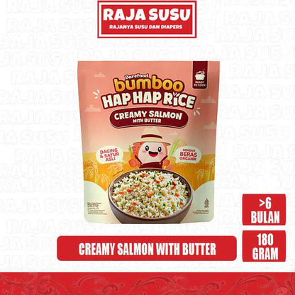 BUMBOO HAP HAP RICE CREAMY SALMON WITH BUTTER 180GR