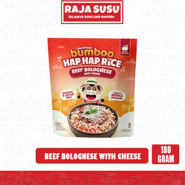 BUMBOO HAP HAP RICE BEEF BOLOGNESE 180GR