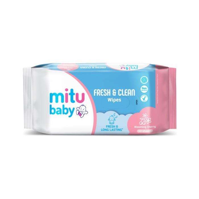 MITU BABY WIPES BLOOMING CHERRY 50'S PINK