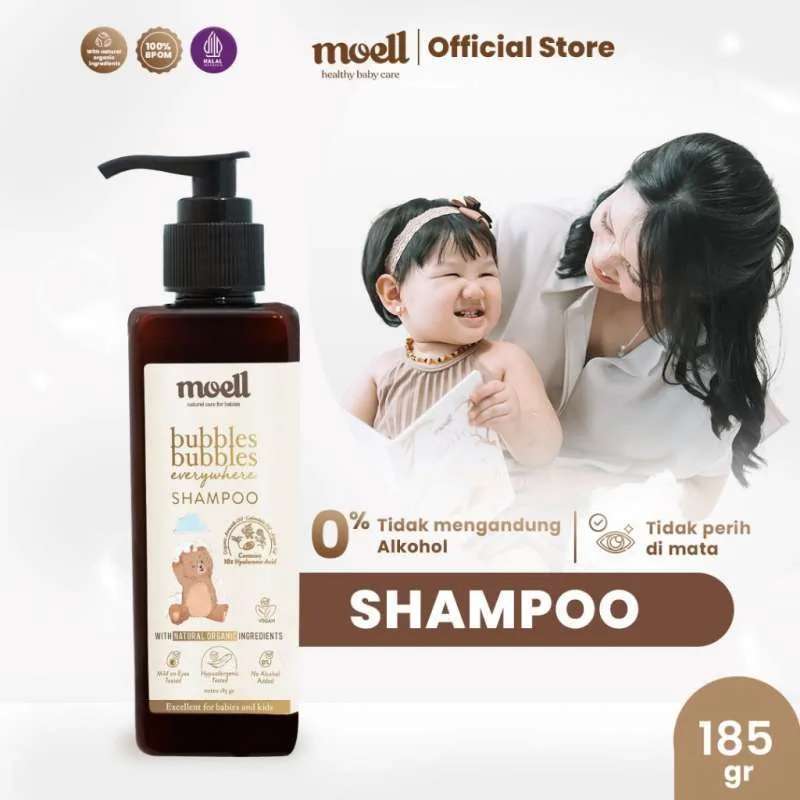 MOELL SHAMPO BAYI - BUBBLES BUBBLES EVERYWHERE SHAMPO (185GR)