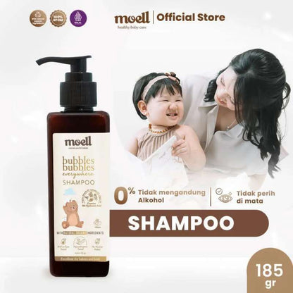 MOELL SHAMPO BAYI - BUBBLES BUBBLES EVERYWHERE SHAMPO (185GR)